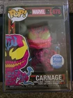 Funko Pop! Marvel Carnage #678 Black Light Exclusive w/ Hard Stack Protector.