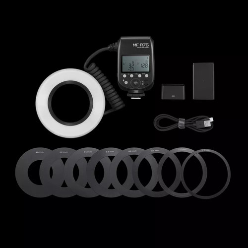 Godox MF-R76 Macro Ring Flash Light 5000K (MANCA IL CARICATORE)