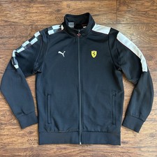 Puma Scuderia Ferrari Track Jacket Black Full Zip Men's Size Small