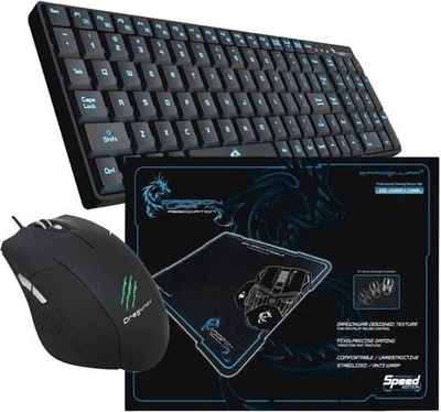 Dragonwar Gaming Keyboard Mouse Mousepad - Multi-Platform - Mauspad - Neu & OVP