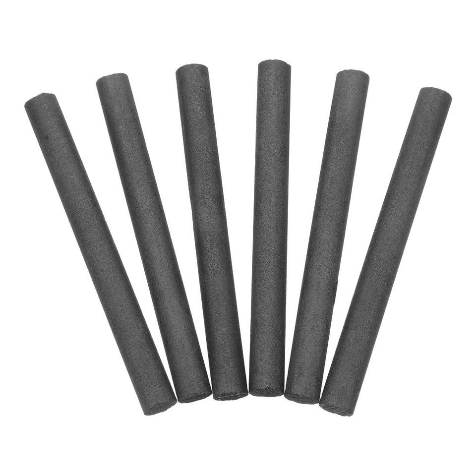 6Pcs Black Graphite Conductive Rods for Laboratory Use Electrolysis and ...