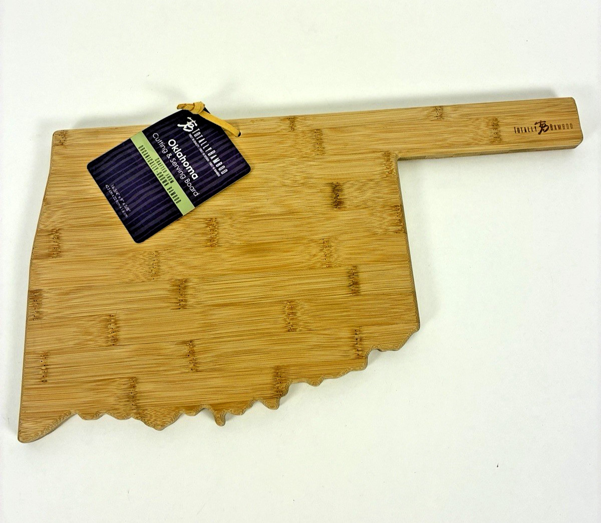 Totally Bamboo Oklahoma Cutting & Serving Board 16-3/4" x 9" NWT