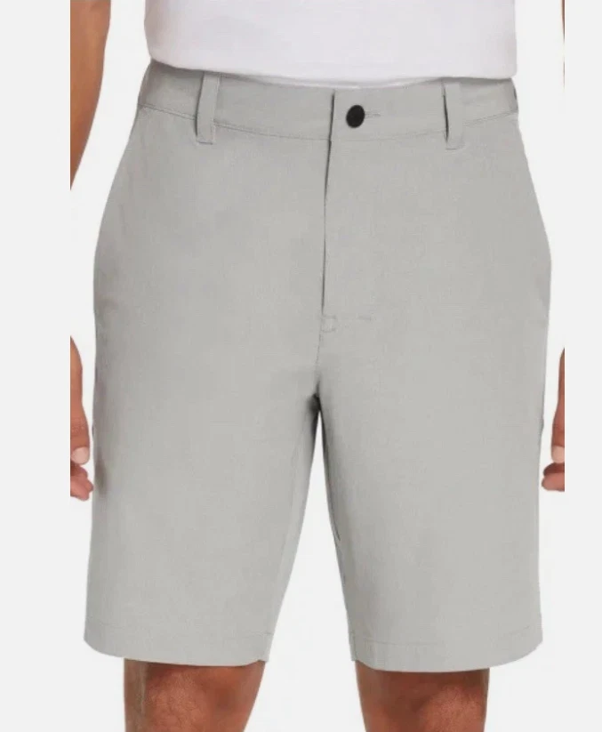 Banana Republic Men’s Comfort Flat Front Shorts, Gray Size 32 Stretch Waistband.