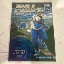 2021 Panini Donruss Elite - Full Throttle D'Andre Swift #FT13 Green