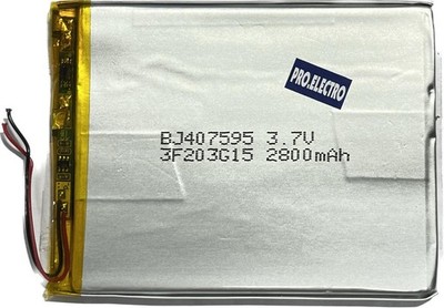 PRO ELECTRO Tablet Battery BJ407595 3.7V 2800mAh (75x95mm)