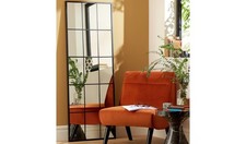 Black Window Full Length Wall Mirror 140x60cm Hallway Bedroom Decor