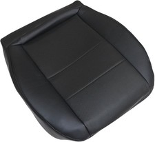 Black Microfiber Leather Passenger Side Bottom Replacement Seat Cover Compatibl