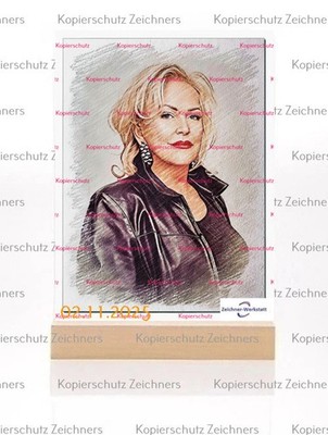 Angelika Milster--D2DC-- Bilder Rahmen Mit Holzsockel