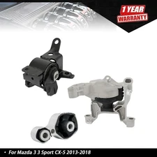 Engine & Trans Mount 3PCS 2013-2018 For Mazda 3, 3 Sport, CX-5 2.0 FWD & Auto