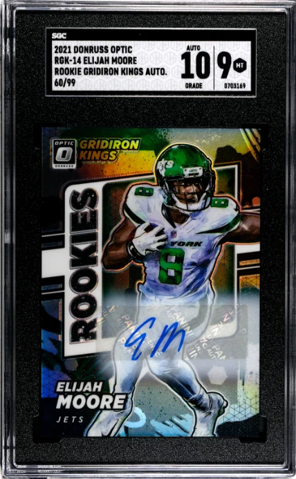 Elijah Moore Panini Donruss Optic Rookie Gridiron Kings Autographs #RGK14 Base