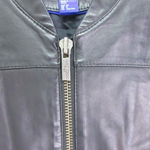 H&M x Jimmy Choo collaboration leather jacket blouson black XS size Used 161810a - Picture 4 of 6