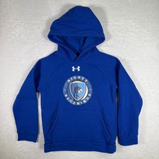 Under Armour Youth Mighty Bluebirds Hoodie Sweatshirt Blue Pullover Size YS