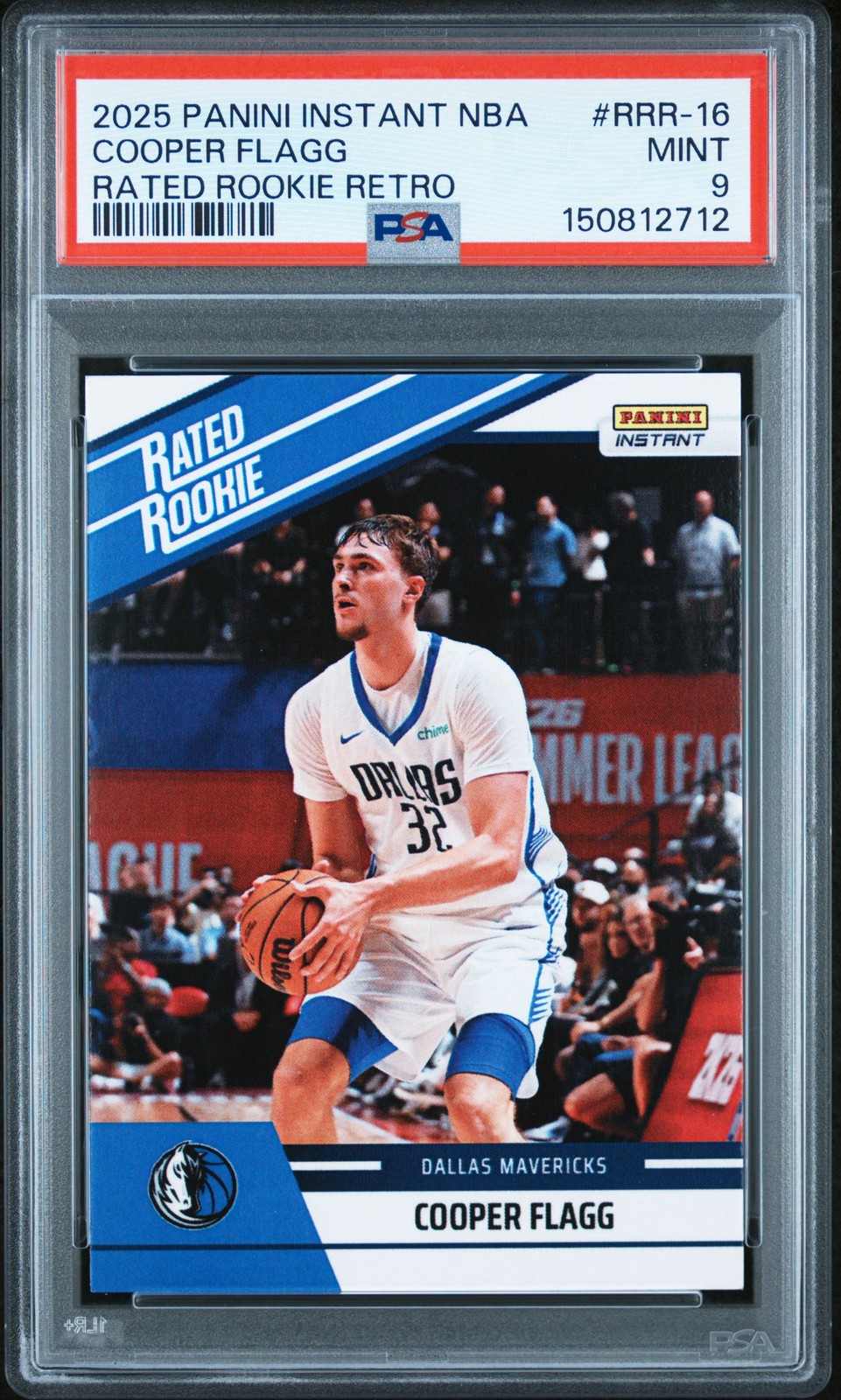 2025 PANINI INSTANT NBA RATED ROOKIE RETRO #RRR-16 COOPER FLAGG PSA 9