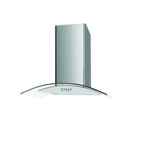 Cookology Essentials 70cm Curved Glass Cooker Hood Stainless Steel LED 3 Speed