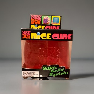Nee Doh Nice Cube - Super Solid Squish- Pink