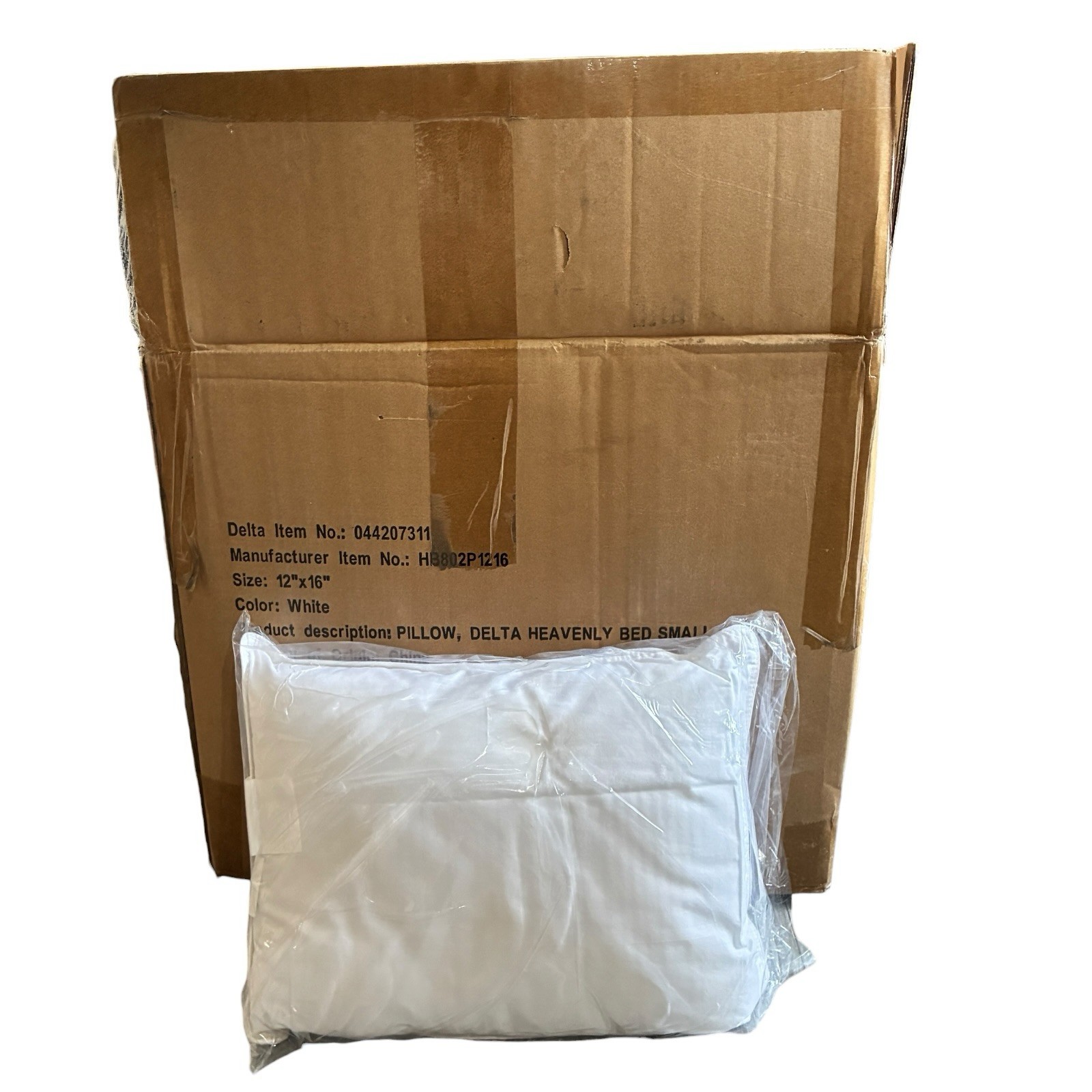 Delta Airlines Heavenly First Class Travel Pillow 12x16 White Lot of 20 New
