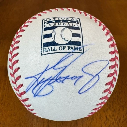 Ken Griffey Jr. Signed Autographed HOF Baseball Ball TriStar Holo COA - Bleeding