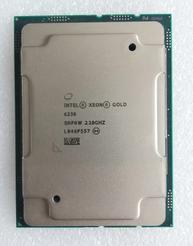 INTEL XEON GOLD 6230 CPU 20 CORE 2.10GHZ 27.5MB L3 CACHE 125W Server FCLGA3647 - 第 1/2 張圖片