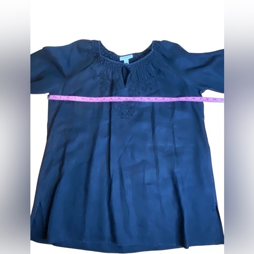 Charter Club Black 100% Linen Tunic Women’s Size 14 - Picture 8 of 12