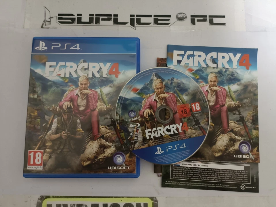 Jeu PS4 – Far Cry 4 – Sony PlayStation 4 – Jeu + Manuel – Version FR – Bon état, photo 1 sur 2