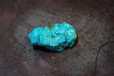 Natural Gem Hard Iron Mask Turquoise Nugget!RARE! RARE! New Mexico! 6.7 grams!