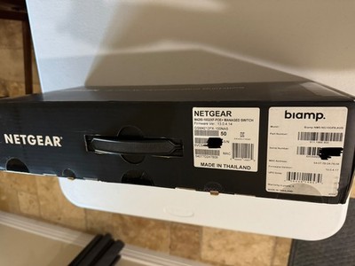 Netgear AV Line M4250-10G2XF-PoE+ GSM4212PX-100NAS Biamp NMS-NG10GPX-AVB NEW NIB
