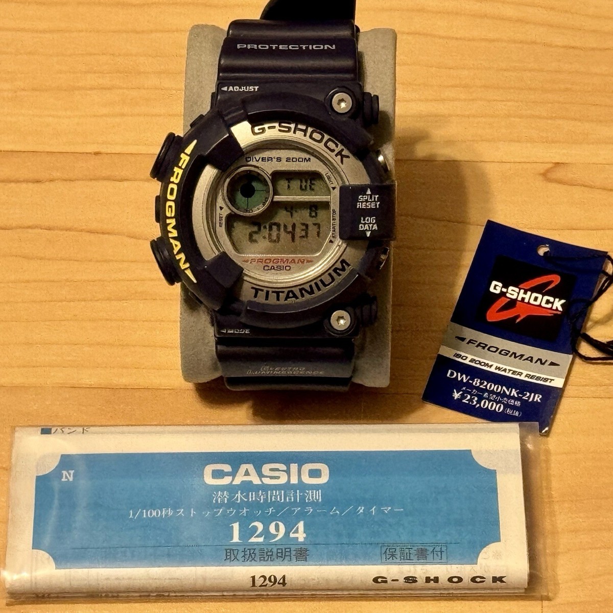 G-SHOCK Geeshock Casio Watch Dw-8200nk-2jr Frogman Ry4142 G-SHOCK Geeshock Casio Watch Dw-8200nk-2jr Frogman Ry4142