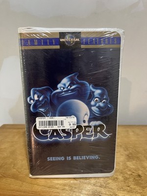 1995 VHS Casper Seeing Is Believing New Sealed Clamshell Family Features Variant