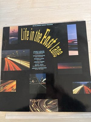 Life In The Fast Lane LP Vinyl 1987 Telstar 16 Classic Rock Hits Bon Jovi
