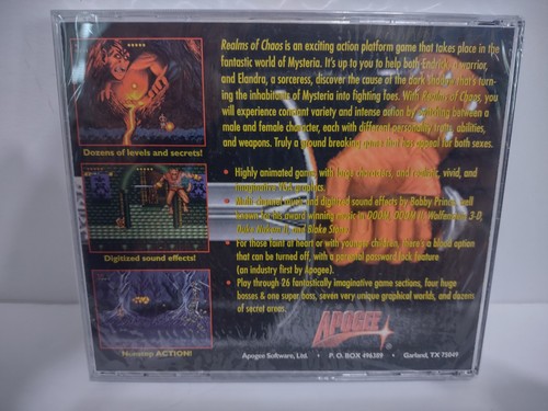 De colección 1995 Realms of Chaos Apogee Versión Completa IBM PC Juego NUEVO SELLADO - Imagen 4 de 10