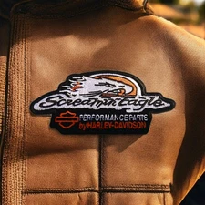 Harley Davidson screamin eagle performance iron on / sew on  patch 5 x 2.5 inch