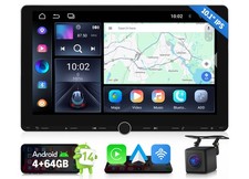 GPS Navigation Double DIN Car Stereo Android Auto 10.1" IPS Wireless CarPlay RDS