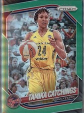2025 Panini Prizm WNBA #60 Green Prizm Tamika Catchings Indiana Fever