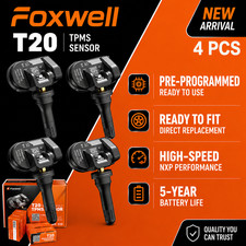 4X GENUINE FOXWELL Pre-Coded TPMS Fits Ford F-150 (MK12,MK13,MK14) 2008-2025