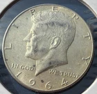 1964 50C Kennedy Half Dollar 90% Silver.  1st Year Issue.  #2