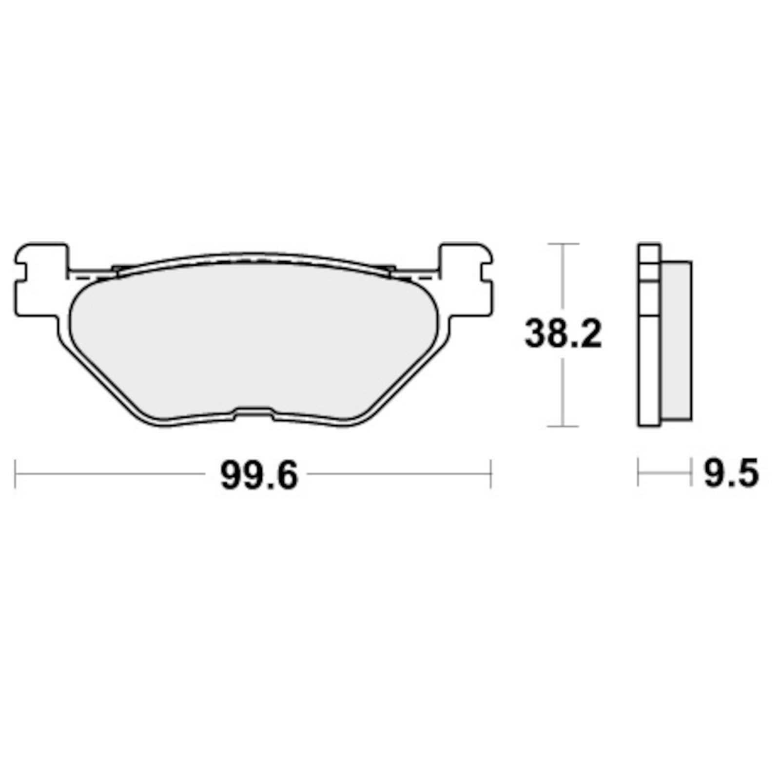 Brake Pads for YAMAHA SCR 950 2017-2019 Rear Street SBS - Image 7