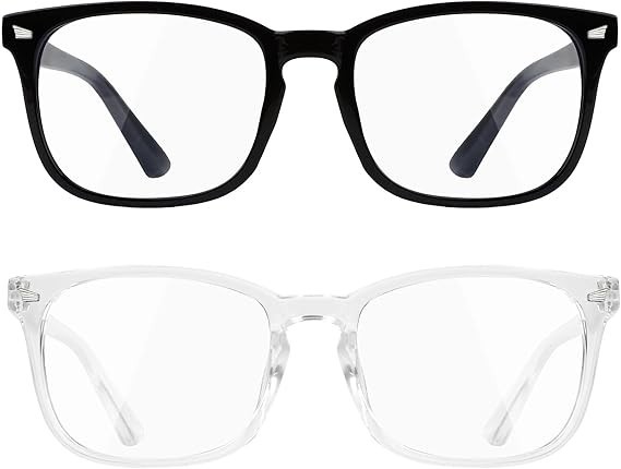 Blue Light Blocking Glasses, 2 Pack Blue Light Glasses Men, Blue Light Glasse...-image