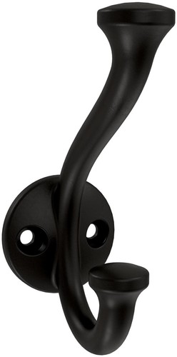 Franklin Brass B46707K-C Casual Farmhouse 1-7/16"W Coat and Hat - Black