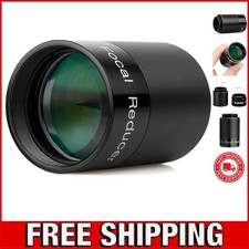 Compact 0.5X Focal Reducer and C-Mount Adapter for Stellar Telescope Photography