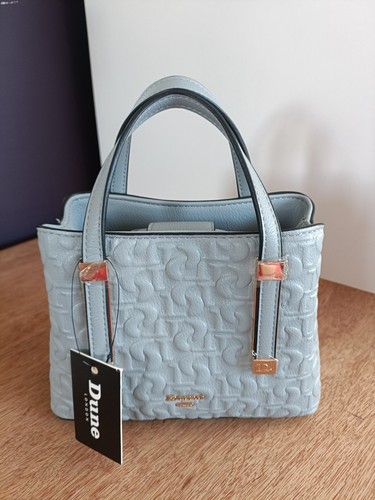 RRP £80 Ladies Dune London light grey/blue grab bag or crossbody handbag BNWT - Picture 1 of 9