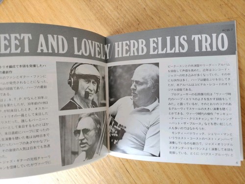 Rare Herb Ellis Trio CD Sweet and Lovely Japan VGC/EXC Cond. 1984 FP Tracked - Picture 4 of 16