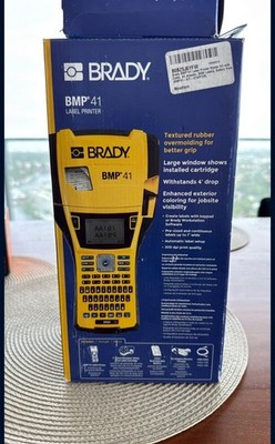 Brady BMP41 Portable Label Printer With M4-02-427 Vinyl Label Cartridge Bundle
