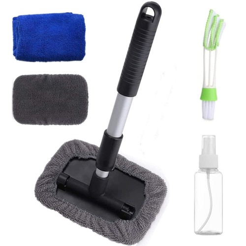 TIANLIN Set Di 2 Spazzole Per Pulizia Auto | Per Interni, Fessure Porte, Cruscotto E Motore | Setole In Nylon E Plastica