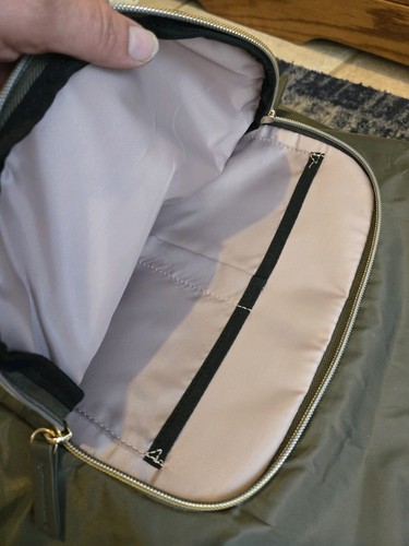 NWOT SAMSONITE Army Green Mobile Solution Convertible Backpack Missing 1 Strap - Picture 7 of 9