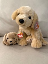 Matching Set of TY Beanie Buddy  Beanie Baby Fetch The Retriever Dog Plush