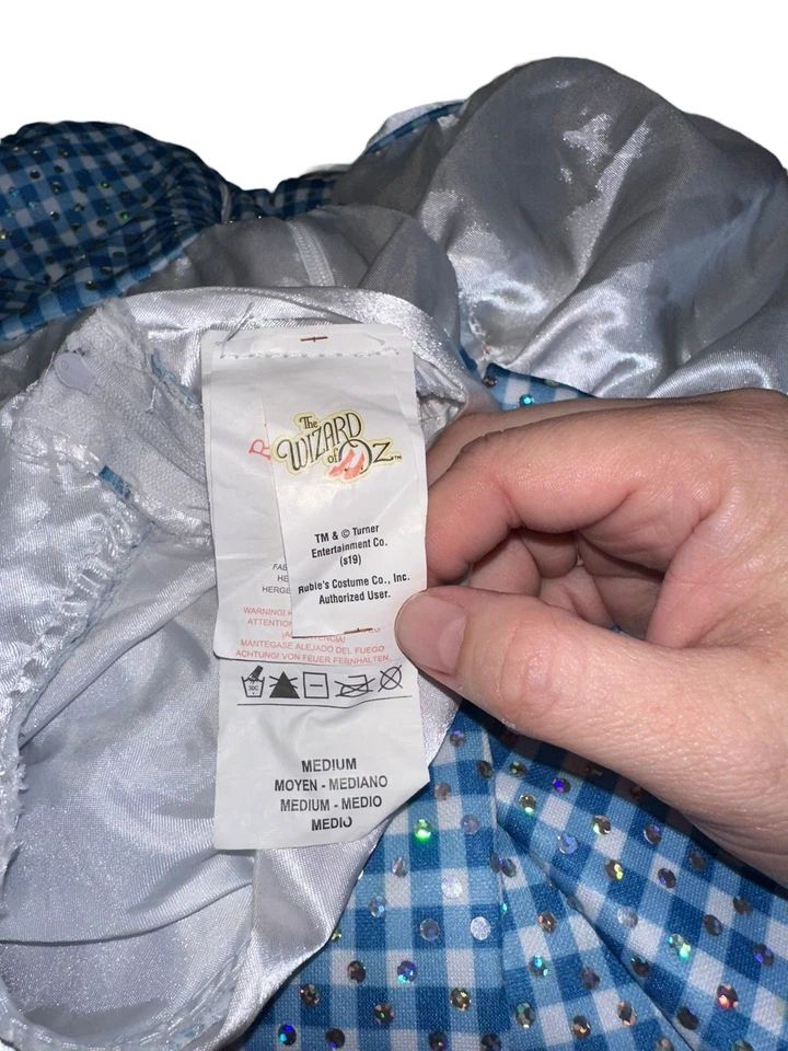 Vestido Rubies Dorothy of Oz Niñas Lentejuelas Brillantes Talla Mediana Vestido Solo Foto 4 de 4