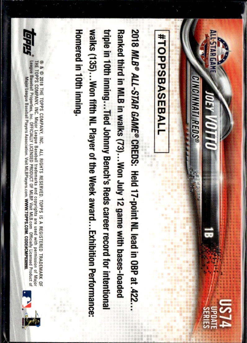 2018 Topps Update Joey Votto Cincinnati Reds AS #US74 4 Card Lot