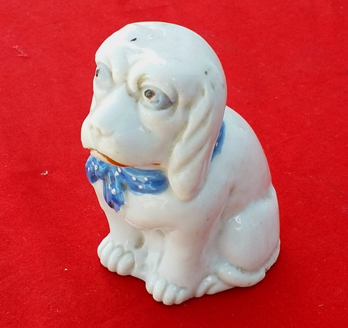 Vintage Rare Staffordshire Beautiful Handmade Porcelain Dog C95 - 第 3/9 張圖片