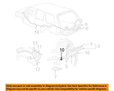 GM OEM 01-24 Blazer Radiator Support-Upper Tie Bar Bolt 11519125