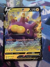 Pincurchin V 072/192 Rebel Clash Rare Holo Pokemon Card Pack Fresh!